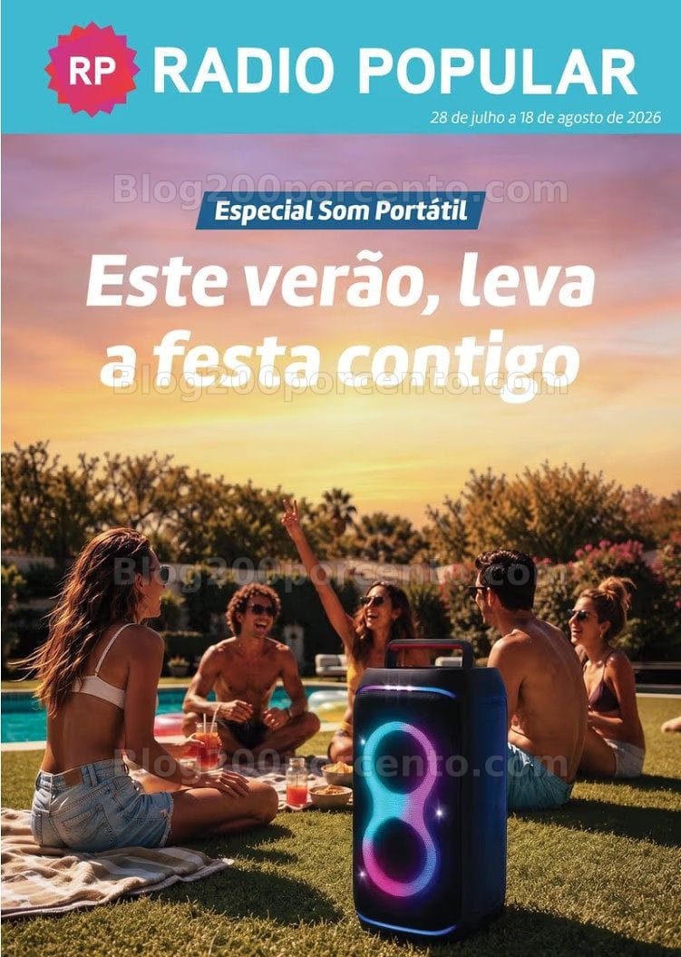 Antevisão Folheto RADIO POPULAR Especial Som Promoções de 28 julho a 18 agosto